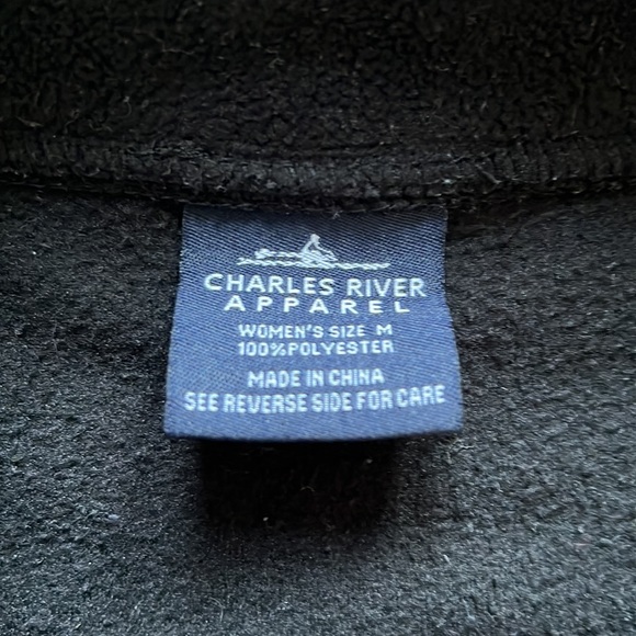 Black full-zip fleece- like new - Picture 2 of 2